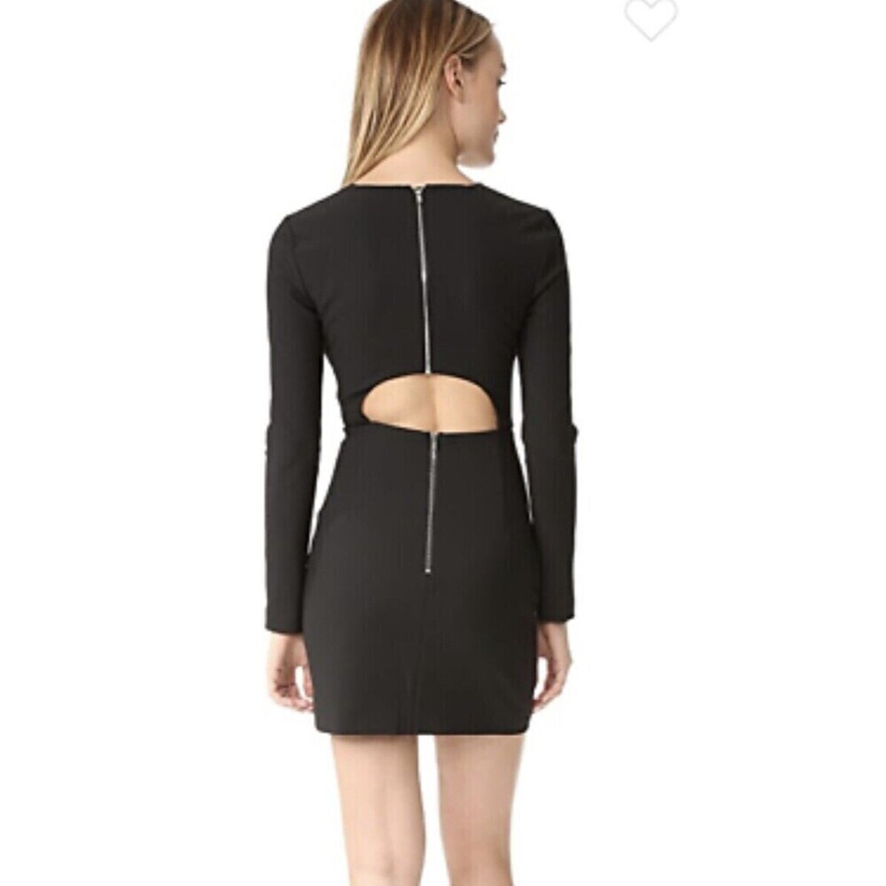 Elizabeth and James Black Bodycon Cut Out Dress